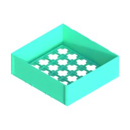 Render of MODULITH 240 Gridfinity Decor Drawer - 3W-1.5H